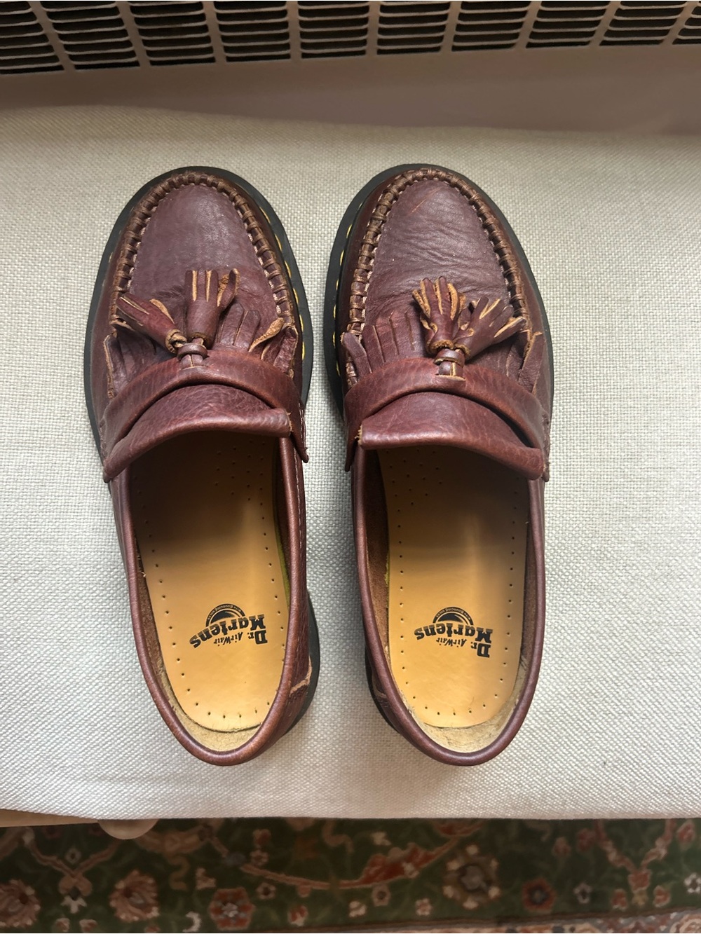 Dr. Martens Brown Leather Tassel Loafers